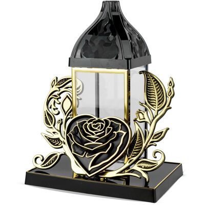 RAL Znicz Artystyczny Kapliczka na Grób Ekskluzywny Duży Lampion 28 cm Złoty RAL Znicz Artystyczny Kapliczka na Grób Ekskluzywny Duży Lampion 28 cm Złoty