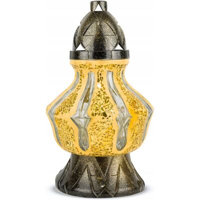 RAL Znicz Kapliczka Znicz Ceramiczny na Grób Artystyczny Witraż 30 cm Złoty RAL Znicz Kapliczka Znicz Ceramiczny na Grób Artystyczny Witraż 30 cm Złoty