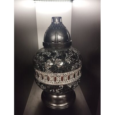 ILUMINI Znicz Lampion Karafa Urna Czarna ILUMINI Znicz Lampion Karafa Urna Czarna