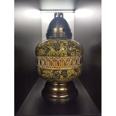 Znicz Lampion Karafa Urna Ilumini Złoto-Czarna Znicz Lampion Karafa Urna Ilumini Złoto-Czarna