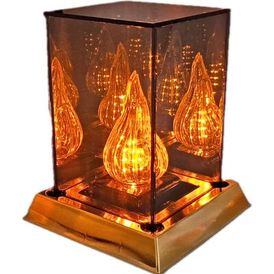 ILUMINI ZNICZ LAMPION LAMPIONY OZDOBA LUSTRO EFEKT 3D+WKŁAD LED ILUMINI ZNICZ LAMPION LAMPIONY OZDOBA LUSTRO EFEKT 3D+WKŁAD LED