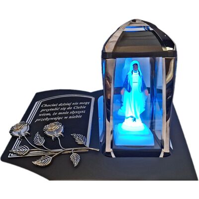 ILUMINI ZNICZ LAMPION NA GRÓB KPL GRAFIT SKOS SENTENCJA+ FIGURKA LED ILUMINI ZNICZ LAMPION NA GRÓB KPL GRAFIT SKOS SENTENCJA+ FIGURKA LED