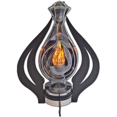 ILUMINI ZNICZ LAMPION NA GRÓB WAZON CZARNY+BATERIE ILUMINI ZNICZ LAMPION NA GRÓB WAZON CZARNY+BATERIE