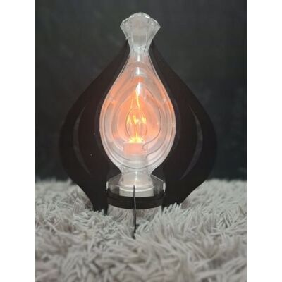 Innap Znicz LED Wazon 3D 30×25 cm Biały z Efektem Płomienia Lampion Innap Znicz LED Wazon 3D 30×25 cm Biały z Efektem Płomienia Lampion