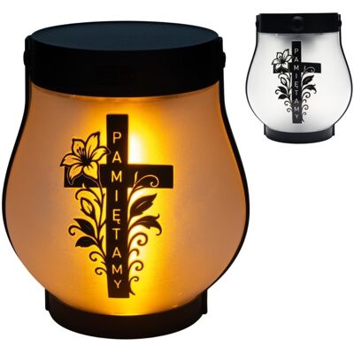 POINTCUT PLUS ZNICZ SOLARNY LED LAMPION NA GRÓB STATUETKA NA CMENTARZ RÓŻA KRZYŻ POINTCUT PLUS ZNICZ SOLARNY LED LAMPION NA GRÓB STATUETKA NA CMENTARZ RÓŻA KRZYŻ
