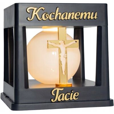 POINTCUT PLUS ZNICZ SOLARNY LED LAMPION NA GRÓB STATUETKA NA CMENTARZ Z KRZYŻEM TATY TATO POINTCUT PLUS ZNICZ SOLARNY LED LAMPION NA GRÓB STATUETKA NA CMENTARZ Z KRZYŻEM TATY TATO