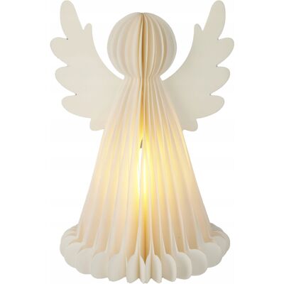 Home Styling Collection ANIOŁ ŚWIECĄCA DEKORACJA PAPIEROWA Z 6 CIEPŁYMI LED FUNKCJA TIMERA Home Styling Collection ANIOŁ ŚWIECĄCA DEKORACJA PAPIEROWA Z 6 CIEPŁYMI LED FUNKCJA TIMERA