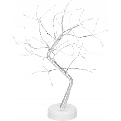 Springos Choinka Drzewko Świąteczne Ozdobne 90 Led 45cm Świecące Na Prąd Zimny Biały Springos Choinka Drzewko Świąteczne Ozdobne 90 Led 45cm Świecące Na Prąd Zimny Biały