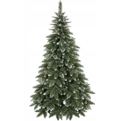 Springos Choinka Sosna Diamentowa Śnieżona 150cm Gęsta Sztuczna Premium + Springos Choinka Sosna Diamentowa Śnieżona 150cm Gęsta Sztuczna Premium +