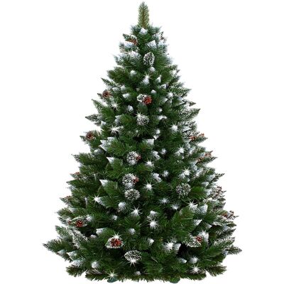 Springos Choinka Sosna Diamentowa Śnieżona 250cm Duża Gęsta Sztuczna Premium + Springos Choinka Sosna Diamentowa Śnieżona 250cm Duża Gęsta Sztuczna Premium +