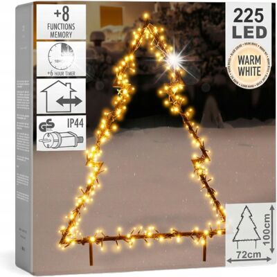 Koopman Choinka Świecąca Stożek Led Zewnętrzna Ogrodowa Ozdoba Świąteczna 100 Cm Koopman Choinka Świecąca Stożek Led Zewnętrzna Ogrodowa Ozdoba Świąteczna 100 Cm