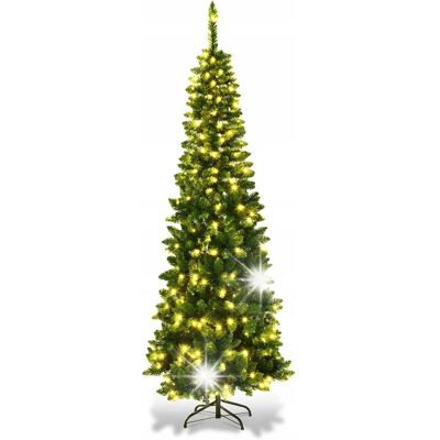 COSTWAY CHOINKA SZTUCZNA JODŁA 225 CM WĄSKA ZE STOJAKIEM COSTWAY CHOINKA SZTUCZNA JODŁA 225 CM WĄSKA ZE STOJAKIEM