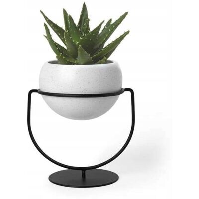 Umbra Doniczka Ceramiczna Na Kwiaty Ozdobna Biała Do Salonu Na Parapet Nesta Umbra Doniczka Ceramiczna Na Kwiaty Ozdobna Biała Do Salonu Na Parapet Nesta