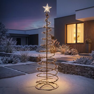 Ecd Germany Choinka Zewnetrzna Led 180 Cm Ze Swiecaca Gwiazda, Lancuch Swietlny 640 Led, Efekt Wodospadu, Girlanda Cieple Biale Lampki Z Timerem, 15.. Ecd Germany Choinka Zewnetrzna Led 180 Cm Ze Swiecaca Gwiazda, Lancuch Swietlny 640 Led, Efekt Wodospadu, Girlanda Cieple Biale Lampki Z Timerem, 15..