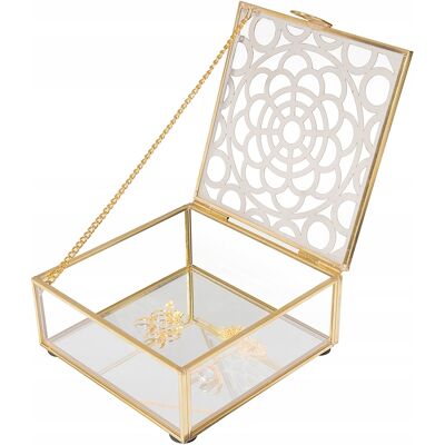 Elegancka szkatułka na biżuterię Prezent dla mamy Altom Design 14x14 cm Elegancka szkatułka na biżuterię Prezent dla mamy Altom Design 14x14 cm