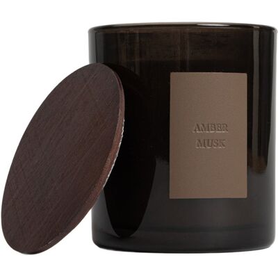 Homla Świeca Sojowa Urban Leather Amber Musk 380 G Homla Świeca Sojowa Urban Leather Amber Musk 380 G