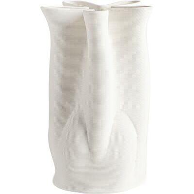 Homla Wazon Ligne Ceramiczny Wykonany W Technologii Druku 3d 18,4x24,5 Cm Homla Wazon Ligne Ceramiczny Wykonany W Technologii Druku 3d 18,4x24,5 Cm