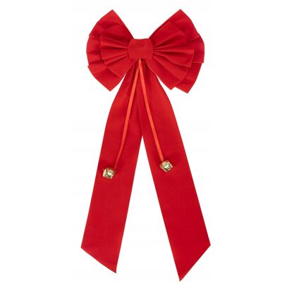 Springos Kokarda Na Choinkę 52 Cm Ozdoba Czerwona Stroik Dekoracja Duża Zawieszka Springos Kokarda Na Choinkę 52 Cm Ozdoba Czerwona Stroik Dekoracja Duża Zawieszka