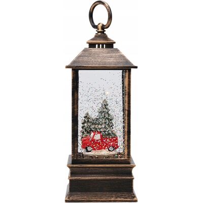 Home Styling Collection LAMPION DEKORACYJNY LED Z WODĄ I BROKATEM TWORZYWO SZTUCZNE 9X9X22 5CM AUTO Home Styling Collection LAMPION DEKORACYJNY LED Z WODĄ I BROKATEM TWORZYWO SZTUCZNE 9X9X22 5CM AUTO