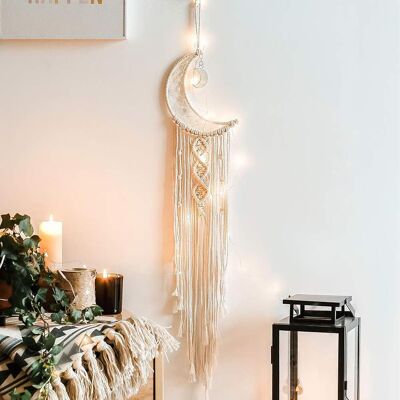Inny producent Łapacz Snów Księżyc Makrama Gobelin Wiszący Boho Ścienny Ozdoba Dekoracja Inny producent Łapacz Snów Księżyc Makrama Gobelin Wiszący Boho Ścienny Ozdoba Dekoracja