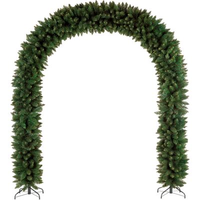 Springos Łuk Świąteczny, Dekoracja Drzwi Wejściowych, Girlanda 250 Cm Zielona Ozdoba Springos Łuk Świąteczny, Dekoracja Drzwi Wejściowych, Girlanda 250 Cm Zielona Ozdoba
