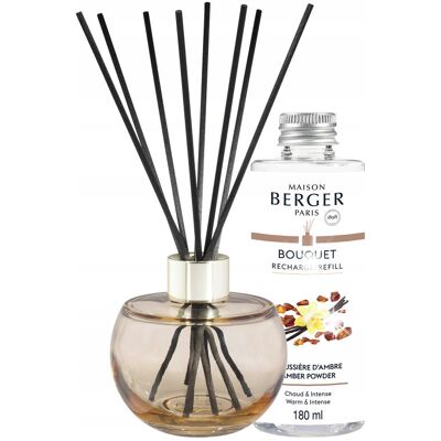 Maison Berger Paris Maison Berger Zestaw Patyczki Holly Nude + Olejek Zapachowy 'Ambra' 180ml Maison Berger Paris Maison Berger Zestaw Patyczki Holly Nude + Olejek Zapachowy 'Ambra' 180ml