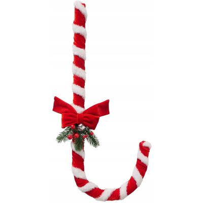 Boltze Miękka Laska Świąteczna Poliester 58 Cm Dekoracja Wnętrz Czerwona Boltze Miękka Laska Świąteczna Poliester 58 Cm Dekoracja Wnętrz Czerwona