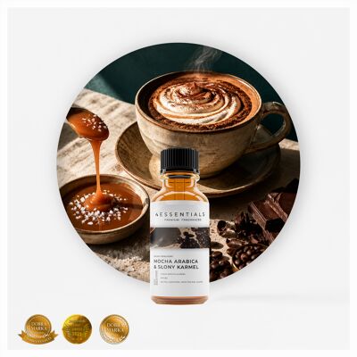 Essentials Olejek Zapachowy Mocha Arabica & Słony Karmel 1l Zapach Do Świec Mydła Wosku Dyfuzora Essentials Olejek Zapachowy Mocha Arabica & Słony Karmel 1l Zapach Do Świec Mydła Wosku Dyfuzora