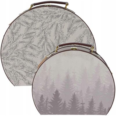 Home Styling Collection PUDEŁKA DEKORACYJNE ŚWIĄTECZNE KSZTAŁT WALIZEK ZESTAW 2 SZT 35X29 CM Home Styling Collection PUDEŁKA DEKORACYJNE ŚWIĄTECZNE KSZTAŁT WALIZEK ZESTAW 2 SZT 35X29 CM