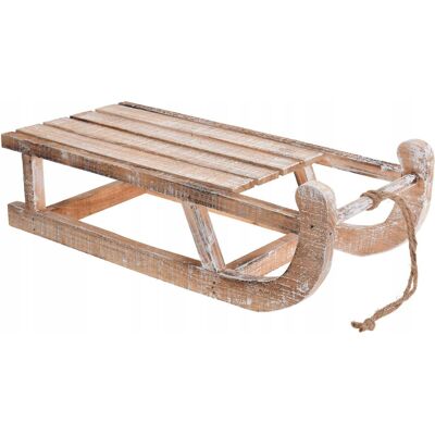 Koopman Sanki Dekoracyjne Drewniane Bielone 50 Cm Duże Z Drewna Ozdobne Na Święta Koopman Sanki Dekoracyjne Drewniane Bielone 50 Cm Duże Z Drewna Ozdobne Na Święta