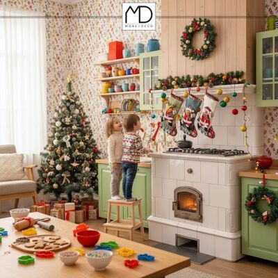 MORE&DECO Skarpety Świąteczne 4 Szt. Na Prezenty Zestaw Ozdobne Dekoracja Na Kominek MORE&DECO Skarpety Świąteczne 4 Szt. Na Prezenty Zestaw Ozdobne Dekoracja Na Kominek
