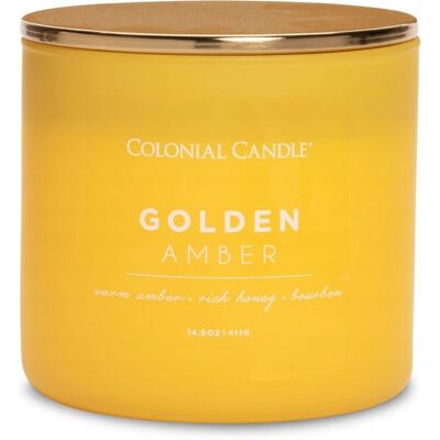 Colonial Candle ŚWIECZKA zapachowa POP OF COLOR Golden Amber 411g Colonial Candle ŚWIECZKA zapachowa POP OF COLOR Golden Amber 411g