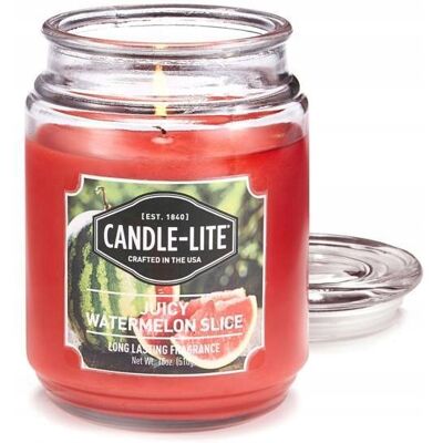 Candle-lite Świeczka Zapachowa Z Wosku Roślinnego Arbuzowa Candle-lite Świeczka Zapachowa Z Wosku Roślinnego Arbuzowa