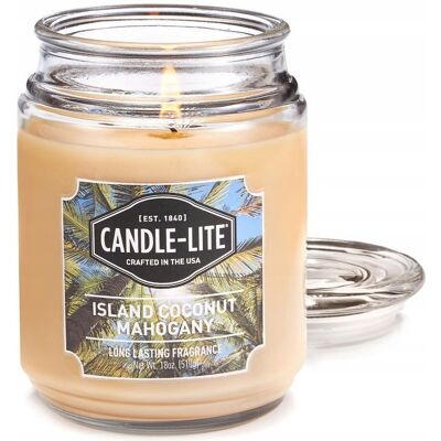 Candle-lite Świeczka Zapachowa Z Wosku Roślinnego Kokosowa Candle-lite Świeczka Zapachowa Z Wosku Roślinnego Kokosowa