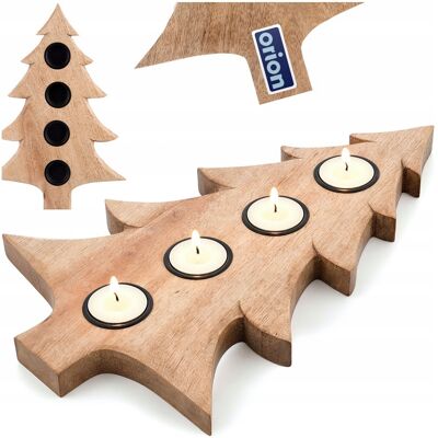 Orion Świecznik Choinka Świąteczny Na Tealight Drewniany Stojak Na Świeczki Stół Orion Świecznik Choinka Świąteczny Na Tealight Drewniany Stojak Na Świeczki Stół