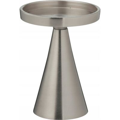 Home Styling Collection ŚWIECZNIK DEKORACYJNY ALUMINIOWY SREBRNY 10X10X13 CM Home Styling Collection ŚWIECZNIK DEKORACYJNY ALUMINIOWY SREBRNY 10X10X13 CM