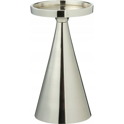 Home Styling Collection ŚWIECZNIK DEKORACYJNY ALUMINIOWY SREBRNY 10X10X17 CM Home Styling Collection ŚWIECZNIK DEKORACYJNY ALUMINIOWY SREBRNY 10X10X17 CM