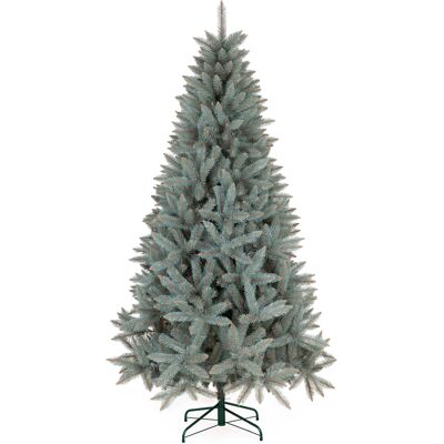 Springos Sztuczna Choinka 220 Cm Świerk Kaukaski Srebrny, Gęste Drzewko Świąteczne Na Stojaku Springos Sztuczna Choinka 220 Cm Świerk Kaukaski Srebrny, Gęste Drzewko Świąteczne Na Stojaku