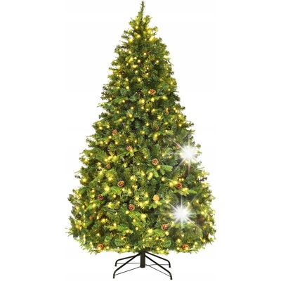 COSTWAY SZTUCZNA CHOINKA LED SOSNA STOJAK ŚWIĘTA 225CM COSTWAY SZTUCZNA CHOINKA LED SOSNA STOJAK ŚWIĘTA 225CM