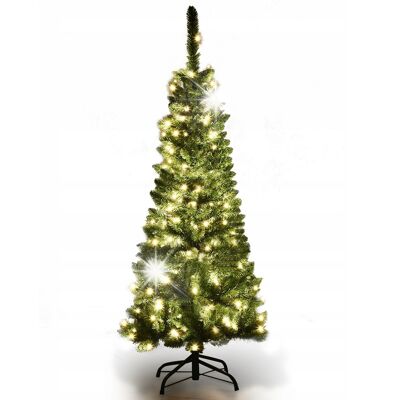 COSTWAY Sztuczna choinka świąteczna LED 135 cm COSTWAY Sztuczna choinka świąteczna LED 135 cm