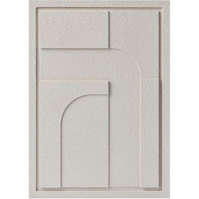 Cezar Wall Decor 350x500x18mm Geometric 4 Murso Natural Cream Cezar Wall Decor 350x500x18mm Geometric 4 Murso Natural Cream