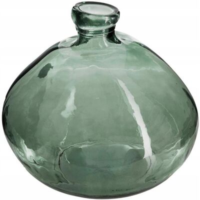 Atmosphera Wazon Szklany Dekoracyjny Zielony Grube Szkło Oryginalny Khaki 20x23 Cm Atmosphera Wazon Szklany Dekoracyjny Zielony Grube Szkło Oryginalny Khaki 20x23 Cm