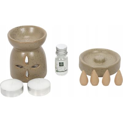 Home Styling Collection ZESTAW DO AROMATERAPII DOLONITOWY 9 ELEMENTÓW DO UŻYTKU DOMOWEGO Home Styling Collection ZESTAW DO AROMATERAPII DOLONITOWY 9 ELEMENTÓW DO UŻYTKU DOMOWEGO