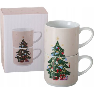 Boltze ZESTAW KUBKÓW PORCELANOWYCH ŚWIĄTECZNYCH HANNA 340ML 2SZT PREZENT NA ŚWIĘTA Boltze ZESTAW KUBKÓW PORCELANOWYCH ŚWIĄTECZNYCH HANNA 340ML 2SZT PREZENT NA ŚWIĘTA