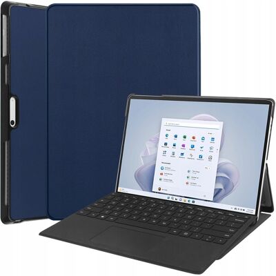 Etui Bizon Case Tab Croc do Microsoft Surface Pro 9, granatowe Etui Bizon Case Tab Croc do Microsoft Surface Pro 9, granatowe