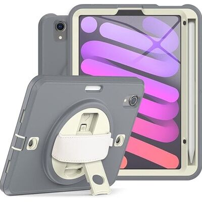 Inny producent Etui do iPad Mini 6 8.3' z Podstawką i Miejscem na Rysik Szary Inny producent Etui do iPad Mini 6 8.3' z Podstawką i Miejscem na Rysik Szary