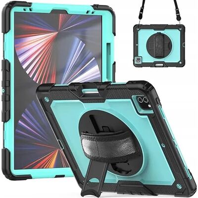 Inny producent Etui do iPada Pro 4/5 12,9” z Podstawką i Paskiem na Ramię Turkusowe Inny producent Etui do iPada Pro 4/5 12,9” z Podstawką i Paskiem na Ramię Turkusowe