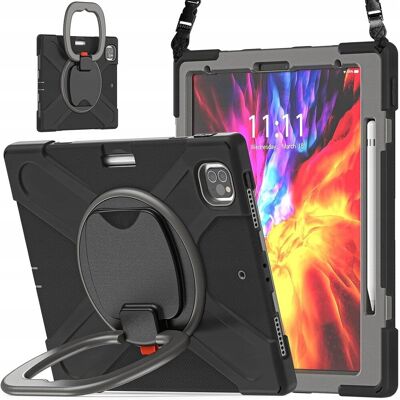 Inny producent Etui do Pad Pro 12,9” z Podstawką i Paskiem na Ramię Czarne Inny producent Etui do Pad Pro 12,9” z Podstawką i Paskiem na Ramię Czarne