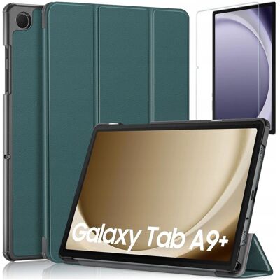 Inny producent Etui do Samsung Galaxy Tab A9+ Plus 2023 11' Cover Alogy Zielone + Szkło Inny producent Etui do Samsung Galaxy Tab A9+ Plus 2023 11' Cover Alogy Zielone + Szkło