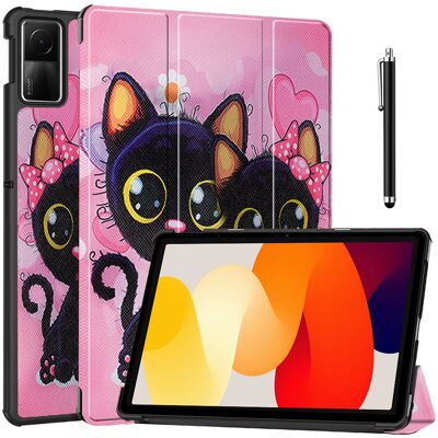 Zamiennik/inny etui do Xiaomi Redmi Pad SE 11' - SLIM GRAFIKA + RYSIK Zamiennik/inny etui do Xiaomi Redmi Pad SE 11' - SLIM GRAFIKA + RYSIK